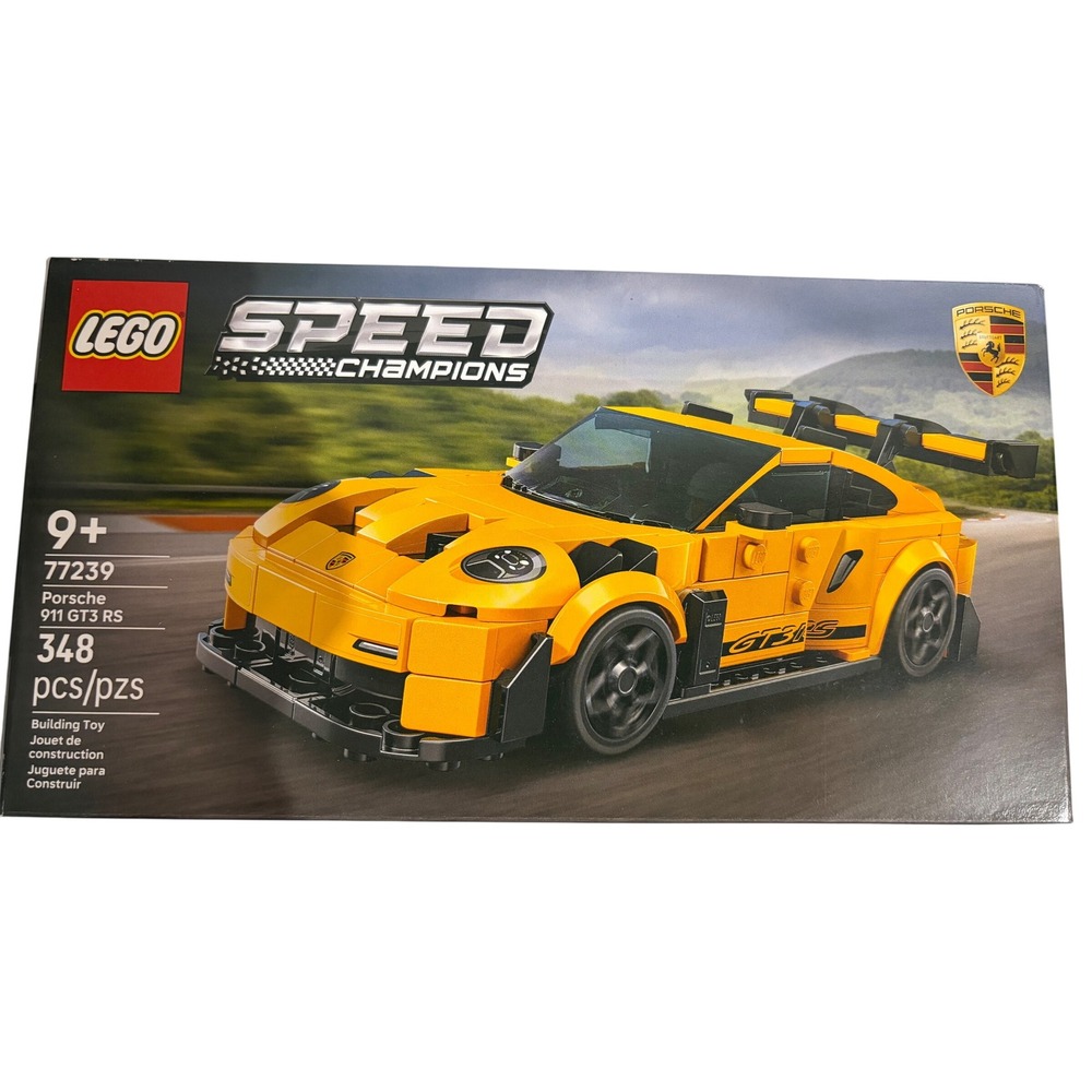 LEGO Speed Champions 77239 Porsche 911 GT3 RS Yellow Toy, Car, Sealed Box
